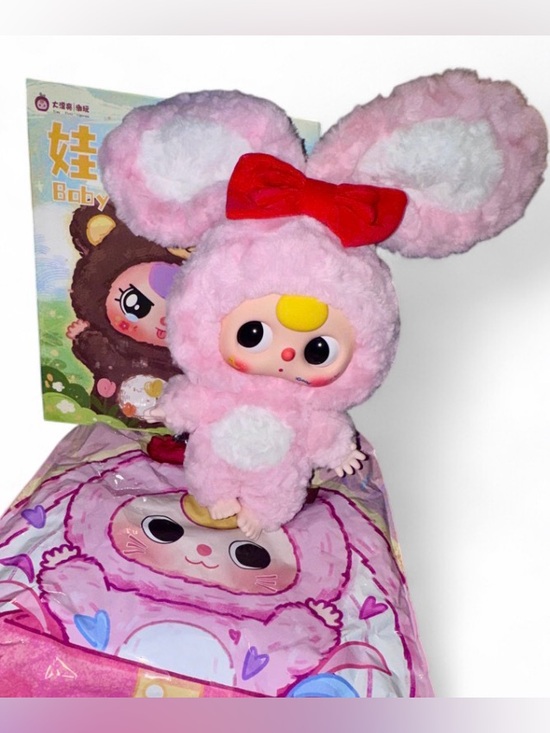 Baby Three 400% Big Baby Accessories - 🐰 Baby Three 400% Big Baby – Confirmed Pink Bunny (Bulba Eyes) 💖🎀